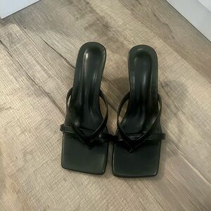 SHEIN Black Kitten Heel Sandal